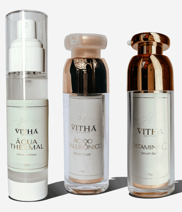 Kit Ácido Hialurônico + Sérum Vitamina C + Água Thermal
